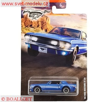AUTÍČKO MATCHBOX FORD MUSTANG GT CS 1968