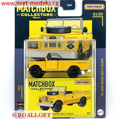 AUTÍČKO MATCHBOX COLLECTORS LAND ROVER GEN II PICKUP 1965