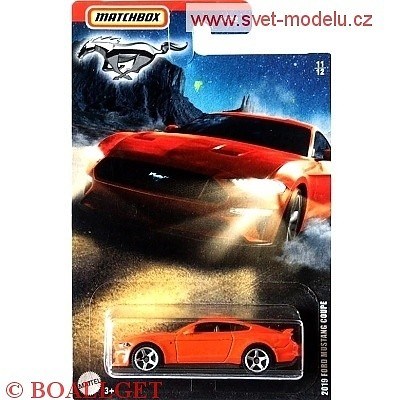 AUTÍČKO MATCHBOX FORD MUSTANG COUPE 2019