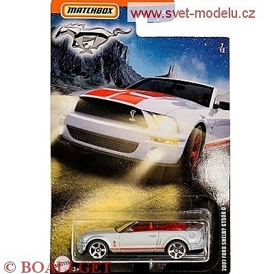 AUTÍČKO MATCHBOX FORD SHELBY GT 500 G CABRIO 2007