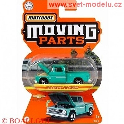 AUTÍČKO MATCHBOX MOVING PARTS CHEVROLET C10 PICKUP 1963