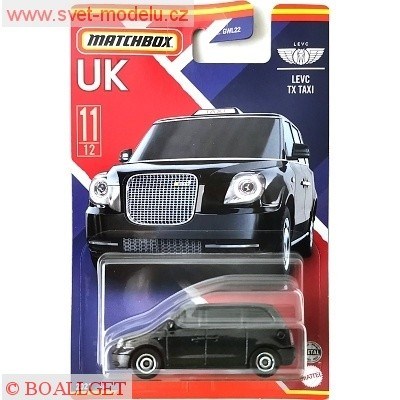 AUTÍČKO MATCHBOX UK LEVC TX TAXI