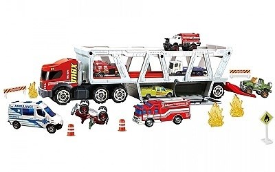 AUTÍČKO MATCHBOX FIRE RESCUE HAULER