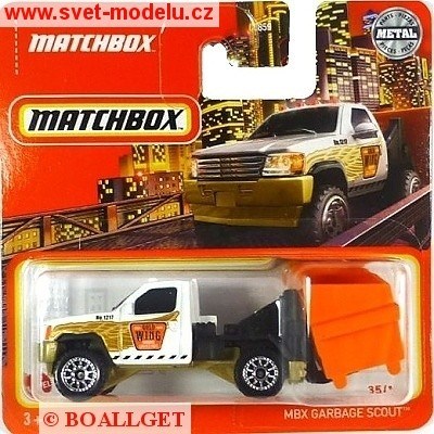 AUTÍČKO MATCHBOX MBX GARBAGE SCOUT