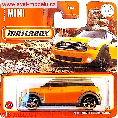 AUTÍČKO MATCHBOX MINI COUNTRYMAN 2011