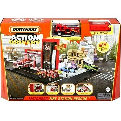 MATCHBOX ACTION DRIVERS FIRE STATION HASIČSKÁ STANICE