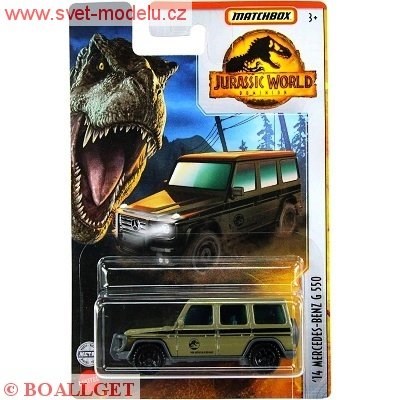 AUTÍČKO MATCHBOX JURASSIC WORLD MERCEDES-BENZ G550 2014