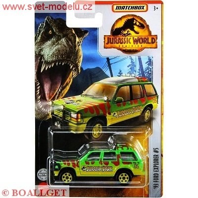 AUTÍČKO MATCHBOX JURASSIC WORLD FORD EXLORER 05 1993