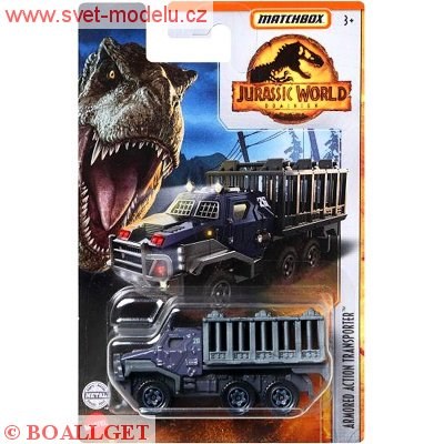 AUTÍČKO MATCHBOX JURASSIC WORLD ARMORED ACTION TRANSPORTER