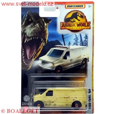 AUTÍČKO MATCHBOX JURASSIC WORLD FORD PANEL VAN