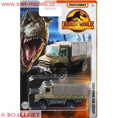 AUTÍČKO MATCHBOX JURASSIC WORLD MERCEDES-BENZ UNIMOG U5023