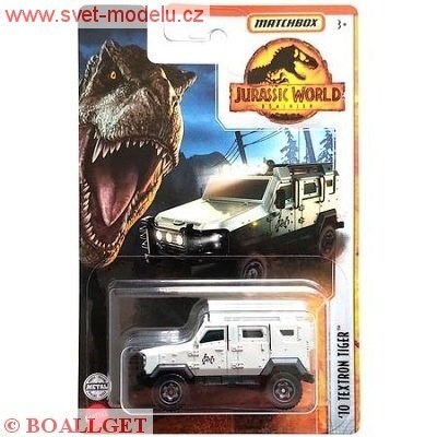 AUTÍČKO MATCHBOX JURASSIC WORLD TEXTRON TIGER 2010