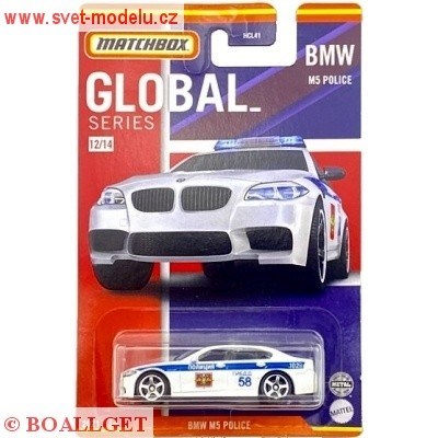AUTÍČKO MATCHBOX BMW M5 POLICE