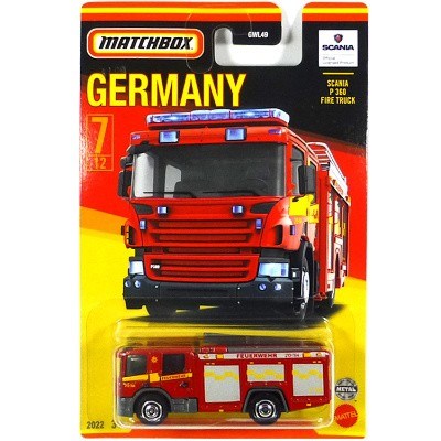 AUTÍČKO MATCHBOX BEST OF GERMANY SCANIA P 360 FIRE TRUCK
