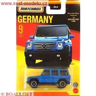 AUTÍČKO MATCHBOX BEST OF GERMANY MERCEDES-BENZ G500 2015