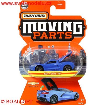 AUTÍČKO MATCHBOX MOVING PARTS CHEVROLET CORVETTE 2020