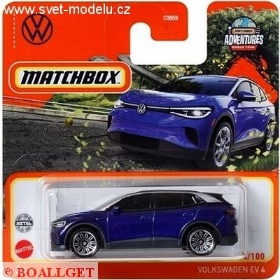 AUTÍČKO MATCHBOX VOLKSWAGEN EV 4 BLUE