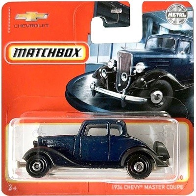 AUTKO MATCHBOX CHEVROLET MASTER COUPE 1934 BLUE