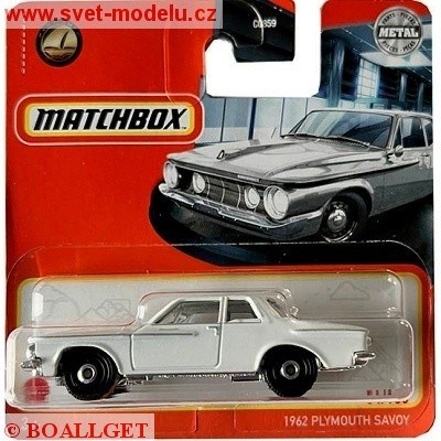 AUTKO MATCHBOX PLYMOUTH SAVOY 1962 WHITE