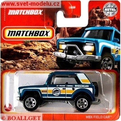 AUTÍČKO MATCHBOX MBX FIELD CAR BLU