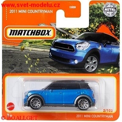 AUTÍČKO MATCHBOX MINI COUNTRYMAN 2011