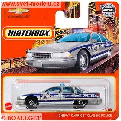 AUTÍČKO MATCHBOX CHEVROLET CAPRICE CLASSIC POLICE