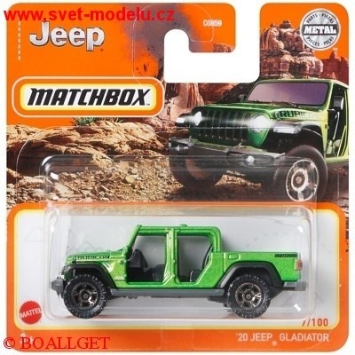 AUTÍČKO MATCHBOX JEEP GLADIATOR 2020