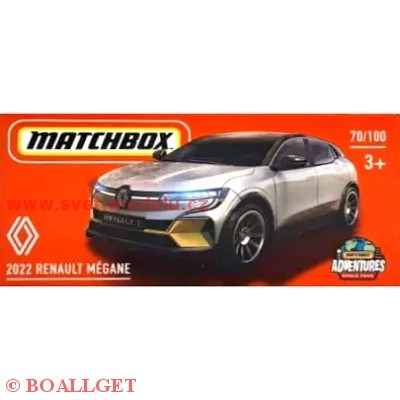 AUTÍČKO MATCHBOX DRIVE YOUR ADVENTURE RENAULT MEGANE 2022