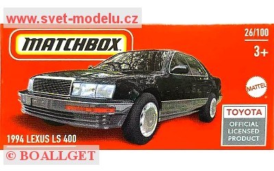 AUTÍČKO MATCHBOX DRIVE YOUR ADVENTURE HFV04 LEXUS LS 400