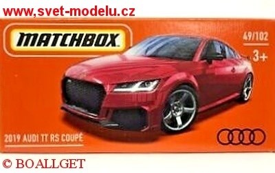 AUTÍČKO MATCHBOX DRIVE YOUR ADVENTURE AUDI TT RS COUPE 2019