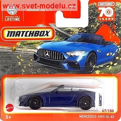 AUTÍČKO MATCHBOX HLC43 MERCEDES-AMG SL 63 BLUE