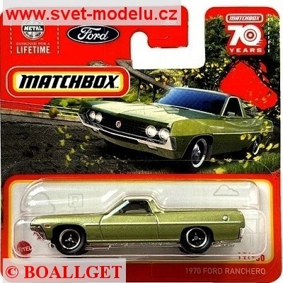AUTÍČKO MATCHBOX HLC54 FORD RANCHERO 1970