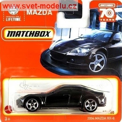 AUTÍČKO MATCHBOX HLC58 MAZDA RX-8 2004 BLACK