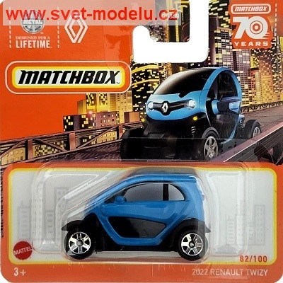 AUTÍČKO MATCHBOX HLC61 RENAULT TWIZY 2022 BLUE