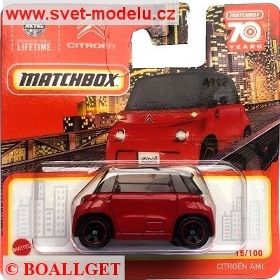 AUTÍČKO MATCHBOX HLC67 CITROEN AMI RED
