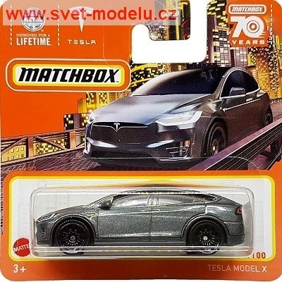 AUTÍČKO MATCHBOX HLC74 TESLA MODEL X GREY