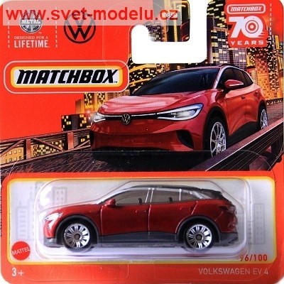 AUTÍČKO MATCHBOX HLC75 VOLKSWAGEN EV 4 RED