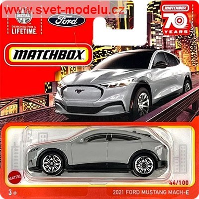 AUTÍČKO MATCHBOX HLC84 FORD MUSTANG MACH-E 2021 GREY