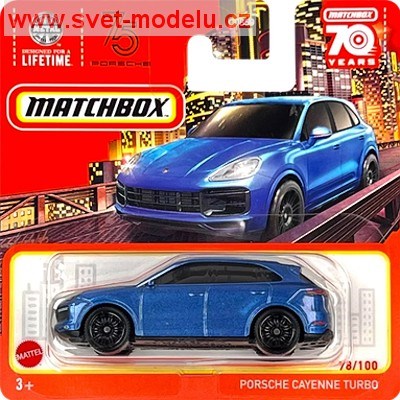 AUTÍČKO MATCHBOX HLD01 PORSCHE CAYENNE TURBO BLUE