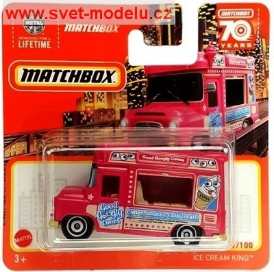 AUTÍČKO MATCHBOX HLD06 ICE CREAN KING PURPLE