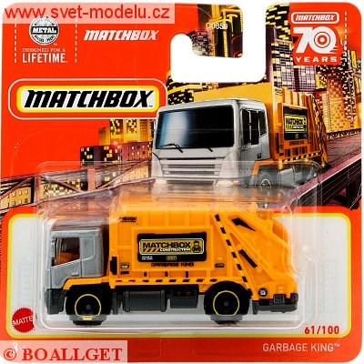 AUTÍČKO MATCHBOX GARBAGE KING