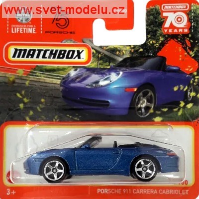 AUTÍČKO MATCHBOX HLD16 PORSCHE 911 CARRERA CABRIOLET BLUE