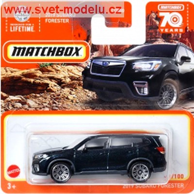 AUTÍČKO MATCHBOX HLD19 SUBARU FORESTER 2019 BLACK