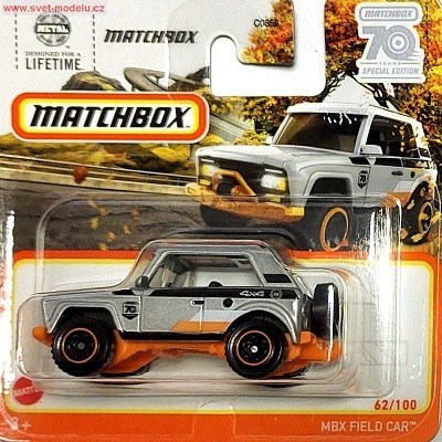 AUTÍČKO MATCHBOX HLD23 MBX FIELD CAR SILVER