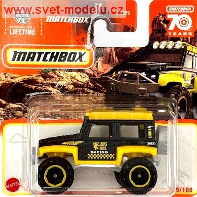 AUTÍČKO MATCHBOX HLD34 DUNE DOG  YELLOW / BLACK