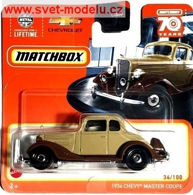 AUTKO MATCHBOX HLD36 CHEVROLET MASTER COUPE 1934