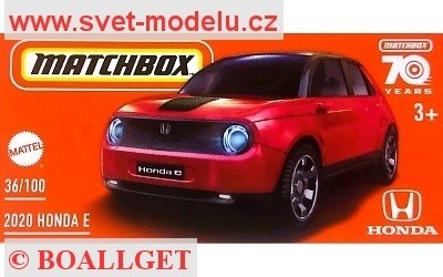 AUTÍČKO MATCHBOX DRIVE YOUR ADVENTURE HLD95 HONDA E 2020