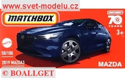 AUTÍČKO MATCHBOX DRIVE YOUR ADVENTURE HLF14 MAZDA 3 2019
