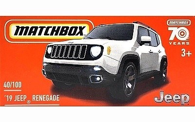 AUTÍČKO MATCHBOX HLF23 DRIVE YOUR ADVENTURE JEEP RENEGADE 2019