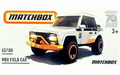 AUTÍČKO MATCHBOX HLF26 DRIVE YOUR ADVENTURE MBX FIELD CAR